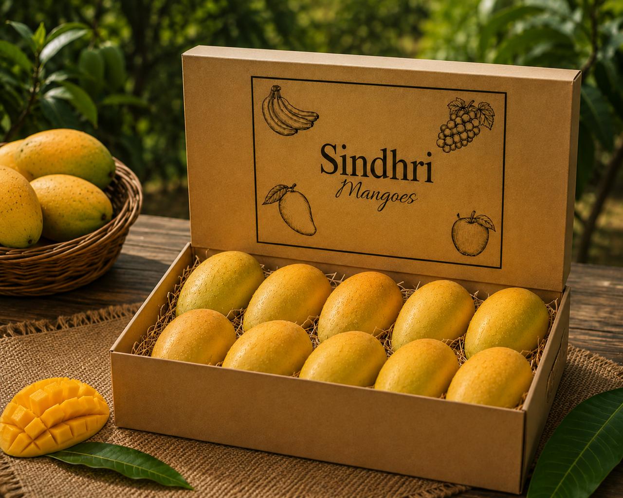 Export Quality Sindhri Mango (Gift Packing)